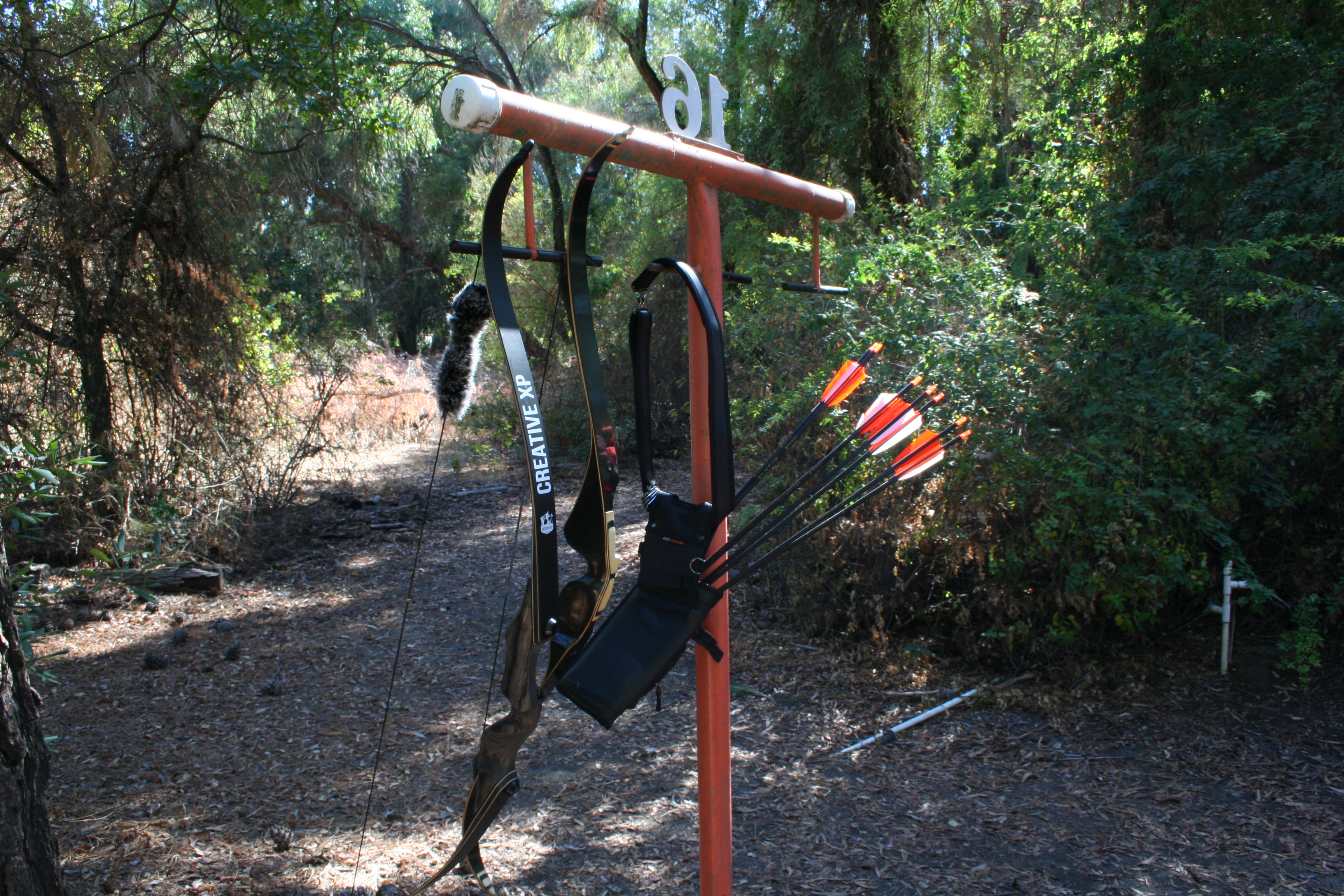 Archery range at Yolo Bowmen Association in Davis California